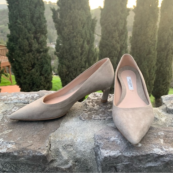 M. M. Lafleur Nude Beige Suede The Lillian Pump - Picture 3 of 7